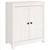 vidaXL Sk&auml;nk vit 70x35x80 cm massiv furu