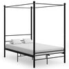 vidaXL Himmels&auml;ng svart metall 140x200 cm