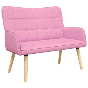 vidaXL 2-sits soffa Rosa 115 x 61 x 87 cm Tyg