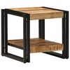 vidaXL Kaffeebord Brun 40 x 40 x 38 cm Massivt mangotr&auml;