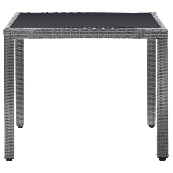 vidaXL Matgrupp f&ouml;r tr&auml;dg&aring;rden 5 delar konstrotting gr&aring;