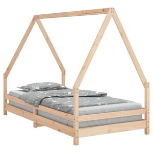 vidaXL S&auml;ngram f&ouml;r barn 90x190 cm massiv furu