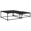 vidaXL Kaffeebord 2 pcs Svart Ek 80 x 80 x 35 cm Konstruerat tr&auml;