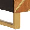 vidaXL Skänk brun och svart 60x33,5x75 cm massivt mangoträ