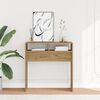 vidaXL Konsolbord artisan ek 78x30x80 cm konstruerat tr&auml;