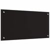 vidaXL Köksplånbak 2 pcs Svart 80 x 40 cm härdat glas