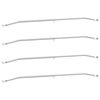 vidaXL Tarpaulinbracket f&ouml;r sl&auml;p 4 pcs Silver 100-145 cm Aluminium