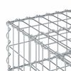 vidaXL Gabion upph&ouml;jd s&auml;ng Silver 60 x 60 x 20 cm Galvaniserat St&aring;l