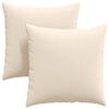 vidaXL Sofakuddar 2 st tyg Beige 60 x 60 cm