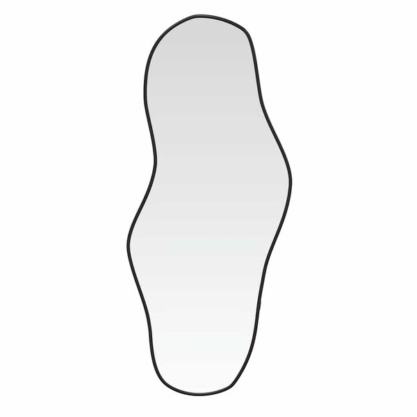 vidaXL Väggspegel svart 80x35 cm