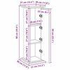 vidaXL Displayst&auml;ll med d&ouml;rr Svart Ek 31 x 30 x 90 cm Konstruerat tr&auml;