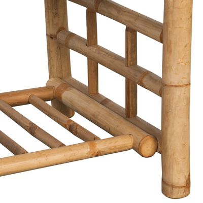 vidaXL Loungegrupp för trädgården med dynor 4 delar bambu