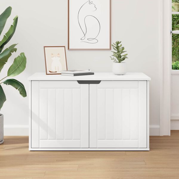 vidaXL Katt hus Vit 85 x 55 x 50,5 cm Konstruerat tr&auml;