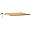 vidaXL Manuell utdragbar markis med LED-lampor 5 x 3 m