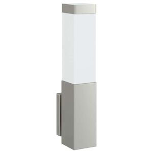 vidaXL Utomhus v&auml;gglampa Silver 10.5 x 6 x 33 cm