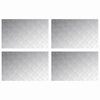 vidaXL Trappsteg 4 st 80 x 50 cm Silver Aluminium Rektangul&auml;r
