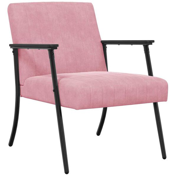 vidaXL f&aring;t&ouml;lj Rosa 59 x 75 x 78 cm Sammet
