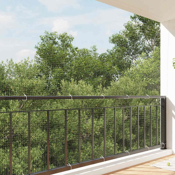 vidaXL Katn&auml;t transparent 6x3 m nylon