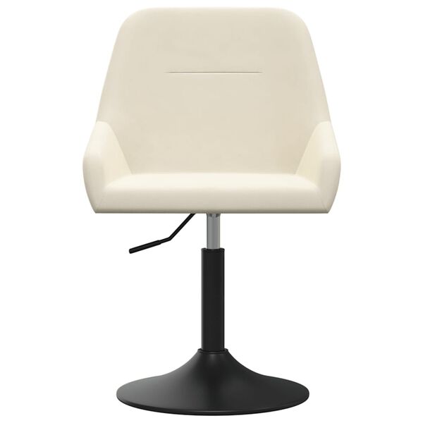 vidaXL Barstol gr&auml;ddvit sammet