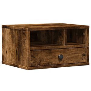 vidaXL Skrivarst&auml;ll r&ouml;kf&auml;rgad ek 40x32x22,5 cm konstruerat tr&auml;