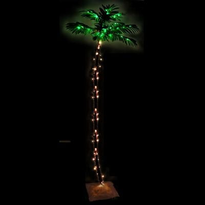 vidaXL Palmträd med LED varmvit 252 LEDs 400 cm