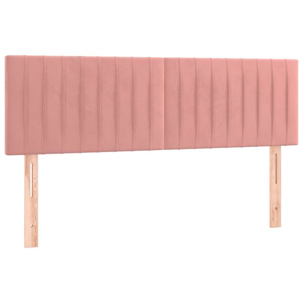 vidaXL S&auml;nggavlar rosa 144x5x78/88 cm sammet
