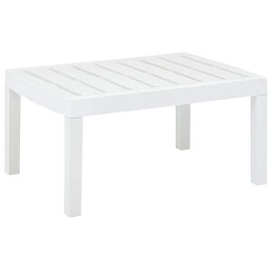 vidaXL Tr&auml;dg&aring;rdsbord vit 78x55x38 cm plast