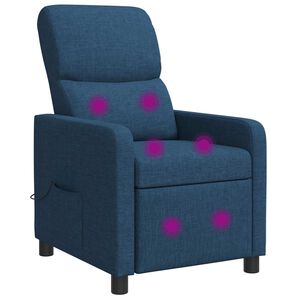 vidaXL Recliner Bl&aring; Tyg