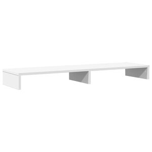 vidaXL Sk&auml;rmst&auml;ll vit 100x27x10 cm konstruerat tr&auml;