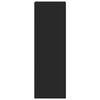 vidaXL Högskåp svart 30x41x124 cm konstruerat trä