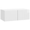 vidaXL V&auml;ggmonterad TV-b&auml;nk 78,5 x 41 x 30 cm Vit h&ouml;gglans