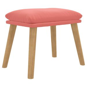 vidaXL Fotpall rosa 45x29,5x35 cm sammet