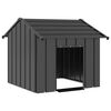 vidaXL Hundkoja med tak 85x107x81 cm galvaniserat st&aring;l