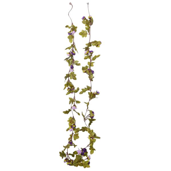 vidaXL Blomstergirlanger 6 st lila 250 cm