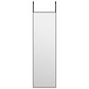 vidaXL D&ouml;rrspegel svart 30x100 cm glas och aluminium