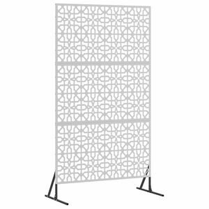 vidaXL Avsk&auml;rmningssk&auml;rm Gr&aring; 100 x 50 x 180 cm St&aring;l