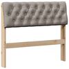 vidaXL Kl&auml;dd s&auml;nggavel Taupe 90 cm Massiv furu