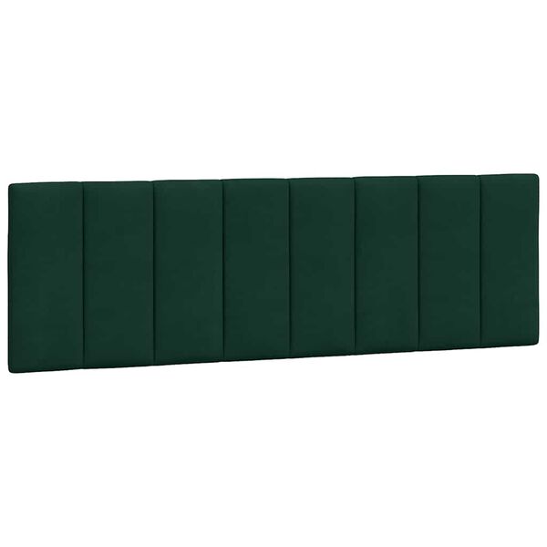 vidaXL Headboard Cushion "Hanko" Dark Green 160 cm Velvet