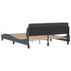 vidaXL Bed Frame "Dover" Dark Grey 160x200 cm Velvet