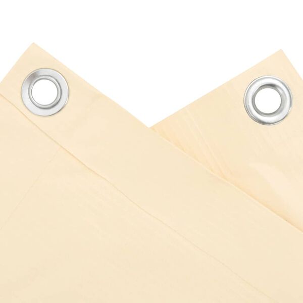 vidaXL Insynsskydd f&ouml;r balkong gr&auml;ddvit 400x90 cm PVC