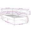 vidaXL S&auml;ng med bokhylla utan madrass vit 100x200cm massiv furu