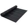 vidaXL Ogr&auml;smatta svart 2x25 m PP