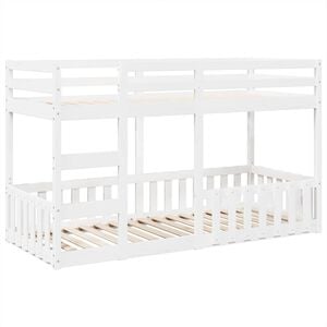 vidaXL V&aring;ningss&auml;ng vit 90x200 cm massiv furu