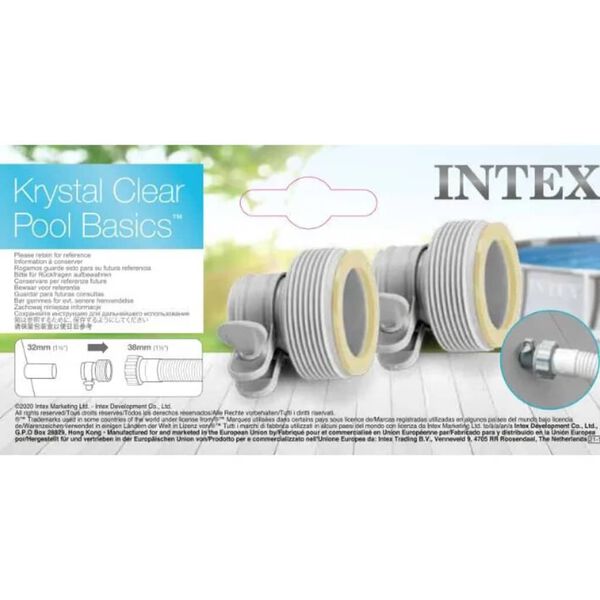 Intex Adapter B till slang 2 st 32 mm till 38 mm