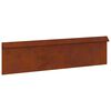vidaXL Snigelfence 100 x 3,5 x 25 cm V&auml;derbest&auml;ndig st&aring;l Rostig
