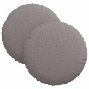 vidaXL Sittkuddar 2 pcs Taupe &Oslash;30 x 13 cm tyg