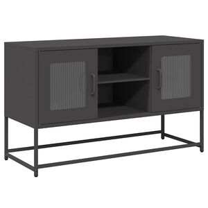 vidaXL TV-sk&aring;p svart 100,5x39x60,5 cm st&aring;l