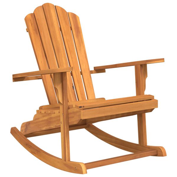 vidaXL Gungstol adirondack massiv teak
