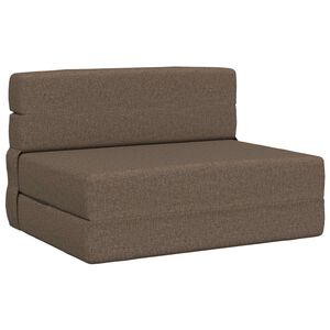 vidaXL F&auml;llbar Soffbed Taupe 70 x 72 x 60 cm Tyg