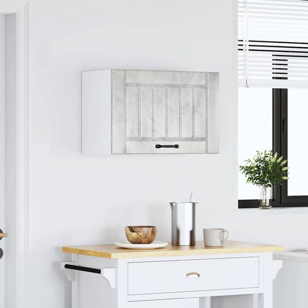 vidaXL V&auml;ggsk&aring;p f&ouml;r k&ouml;k Lucca betonggr&aring; konstruerat tr&auml;